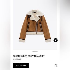 Suede Zara Cropped Jacket